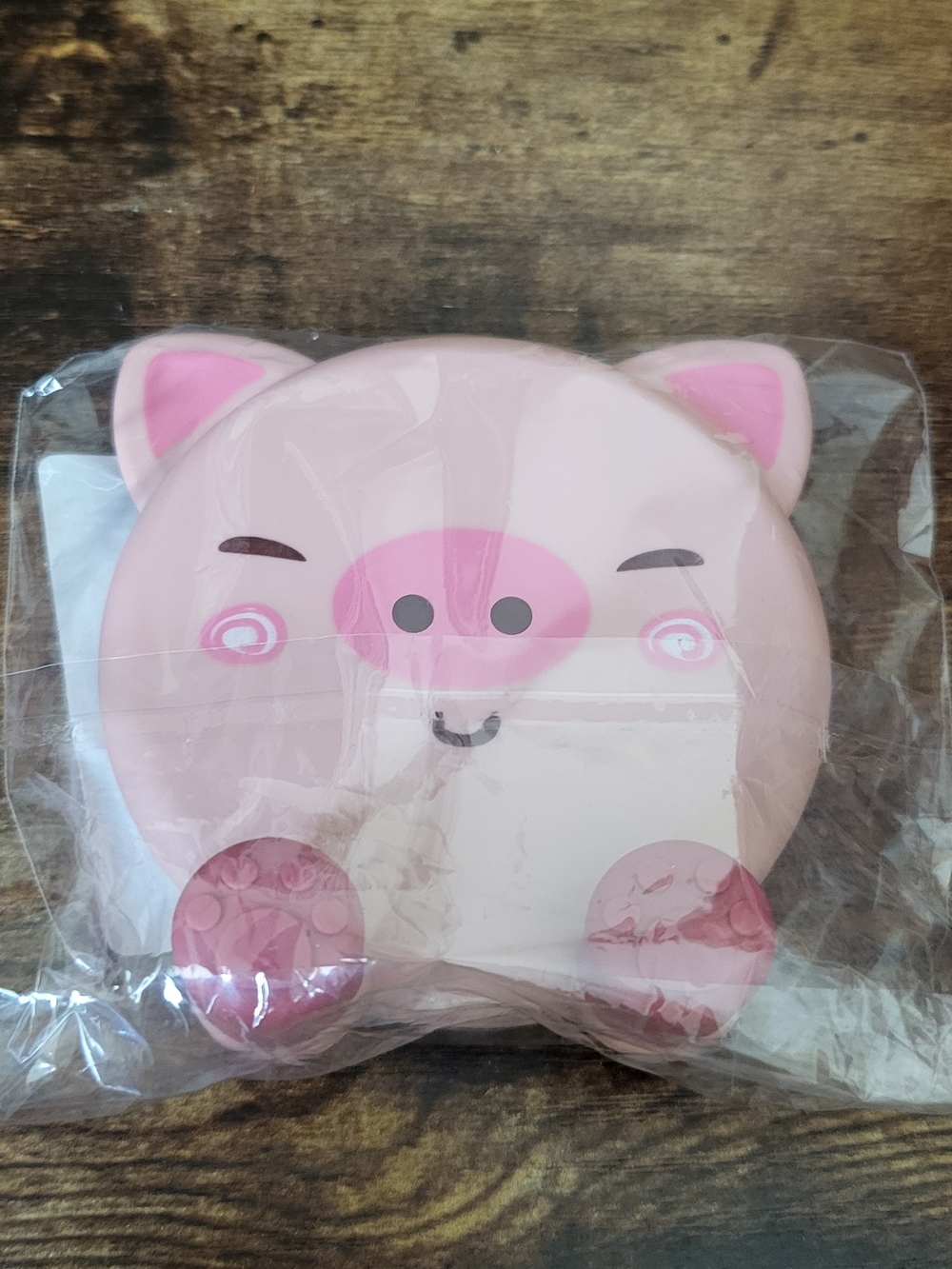NWT Cute Pink Pig Desktop Phone Stand | Adjustable Folding Holder